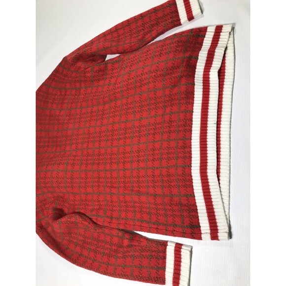 Joyland Womens Ugly Christmas Sweater Size Xl Red Stocking Sequins Santa - Picture 10 of 11